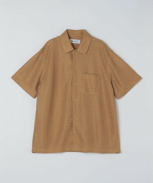 SHIPS / シップス シャツ・ブラウス | City Ambient Products: レギュラーカラー メッシュ シアー シャツ(キャメル)