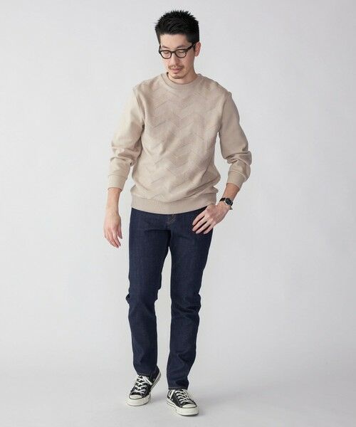 SHIPS / シップス スウェット | SHIPS: 〈手洗い可能〉ニット ドッキング ダンボール スウェット | 詳細1