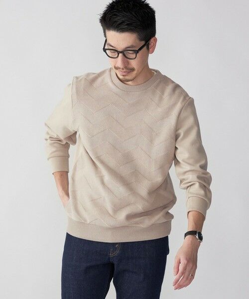 SHIPS / シップス スウェット | SHIPS: 〈手洗い可能〉ニット ドッキング ダンボール スウェット | 詳細2