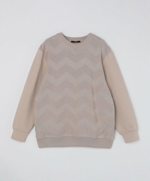 SHIPS / シップス スウェット | SHIPS: 〈手洗い可能〉ニット ドッキング ダンボール スウェット | 詳細3