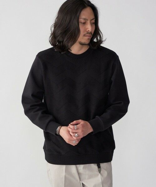 SHIPS / シップス スウェット | SHIPS: 〈手洗い可能〉ニット ドッキング ダンボール スウェット | 詳細6