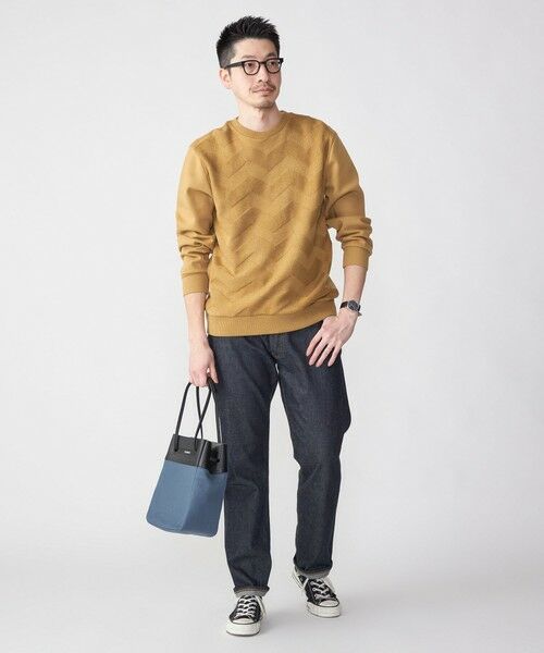 SHIPS / シップス スウェット | SHIPS: 〈手洗い可能〉ニット ドッキング ダンボール スウェット | 詳細9