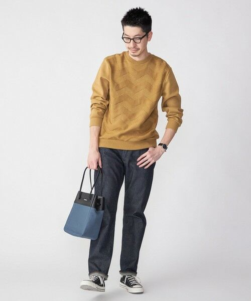 SHIPS / シップス スウェット | SHIPS: 〈手洗い可能〉ニット ドッキング ダンボール スウェット | 詳細10