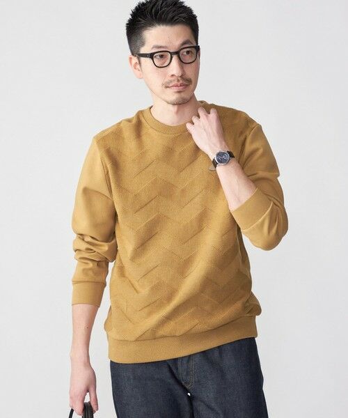 SHIPS / シップス スウェット | SHIPS: 〈手洗い可能〉ニット ドッキング ダンボール スウェット | 詳細14