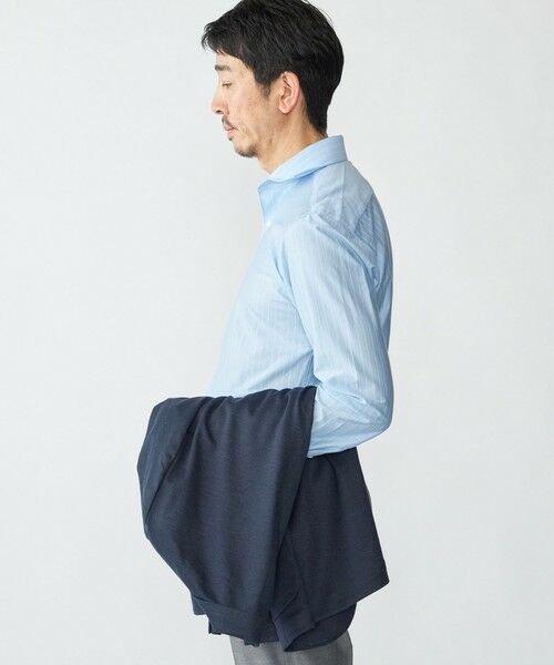 SHIPS / シップス Tシャツ | SHIPS: ジャージー ストライプ ワンピースカラー シャツ | 詳細2