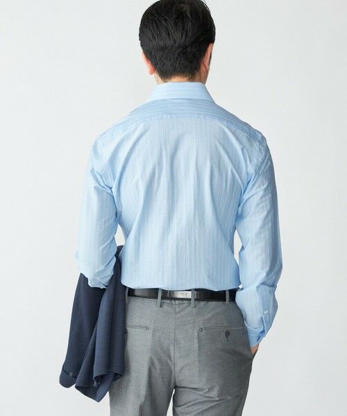 SHIPS / シップス Tシャツ | SHIPS: ジャージー ストライプ ワンピースカラー シャツ | 詳細3