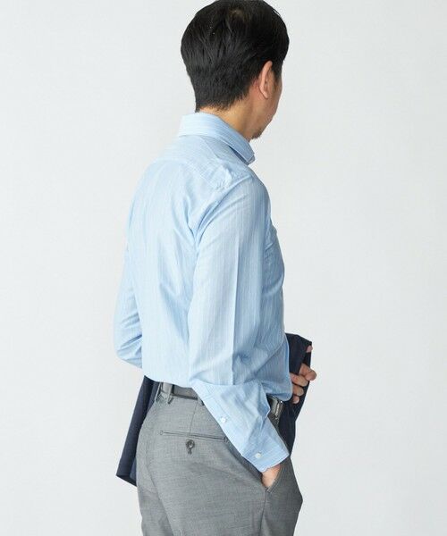 SHIPS / シップス Tシャツ | SHIPS: ジャージー ストライプ ワンピースカラー シャツ | 詳細4