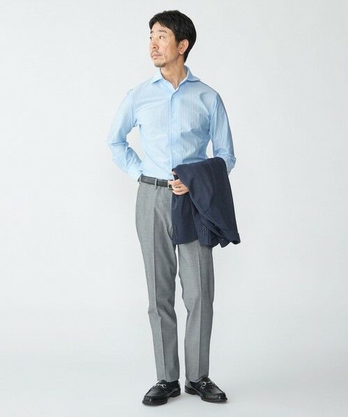 SHIPS / シップス Tシャツ | SHIPS: ジャージー ストライプ ワンピースカラー シャツ | 詳細5