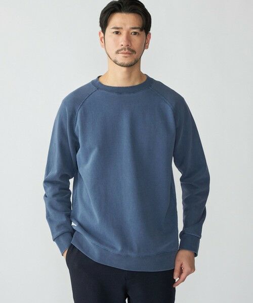 SHIPS / シップス Tシャツ | SHIPS: ハイツイスト フェード クルーネック ロングスリーブ スウェット(コバルトブルー)