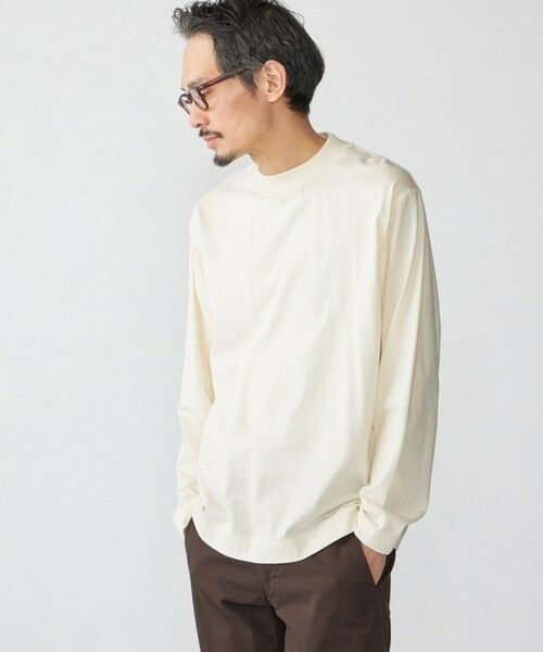 SHIPS / シップス Tシャツ | SHIPS: コットンウール モックネック ロングスリーブ Tシャツ | 詳細5