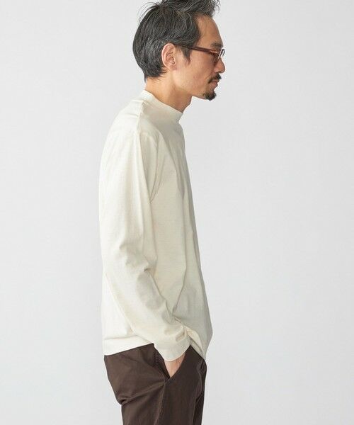 SHIPS / シップス Tシャツ | SHIPS: コットンウール モックネック ロングスリーブ Tシャツ | 詳細8