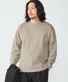 SHIPS / シップス Tシャツ | 【WEB限定】SHIPS:〈抗菌防臭〉ワンポイントロゴ ハイゲージバーズアイ ダブルフェイス 長袖Tシャツ