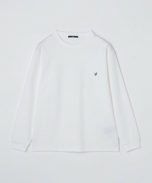 SHIPS / シップス Tシャツ | 【WEB限定】SHIPS:〈抗菌防臭〉ワンポイントロゴ ハイゲージバーズアイ ダブルフェイス 長袖Tシャツ | 詳細4