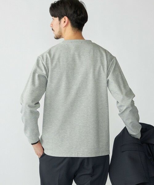 SHIPS / シップス Tシャツ | 【WEB限定】SHIPS:〈抗菌防臭〉ワンポイントロゴ ハイゲージバーズアイ ダブルフェイス 長袖Tシャツ | 詳細13