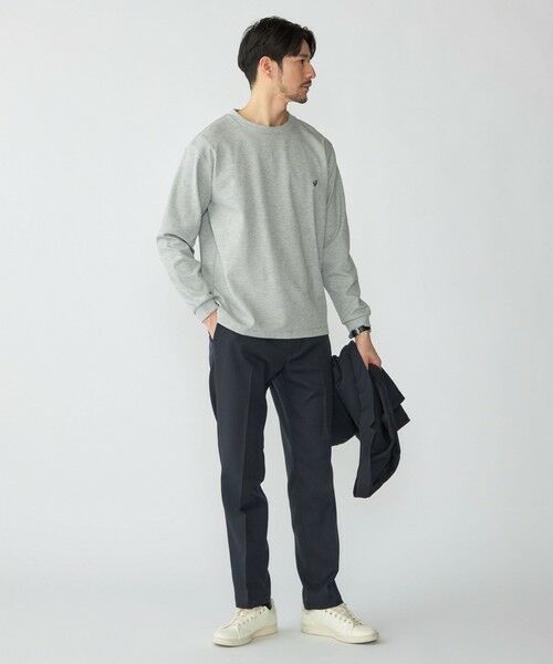 SHIPS / シップス Tシャツ | 【WEB限定】SHIPS:〈抗菌防臭〉ワンポイントロゴ ハイゲージバーズアイ ダブルフェイス 長袖Tシャツ | 詳細6