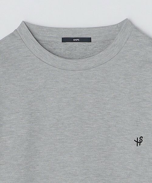 SHIPS / シップス Tシャツ | 【WEB限定】SHIPS:〈抗菌防臭〉ワンポイントロゴ ハイゲージバーズアイ ダブルフェイス 長袖Tシャツ | 詳細16