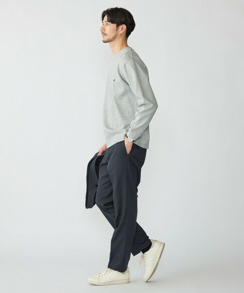 SHIPS / シップス Tシャツ | 【WEB限定】SHIPS:〈抗菌防臭〉ワンポイントロゴ ハイゲージバーズアイ ダブルフェイス 長袖Tシャツ | 詳細7