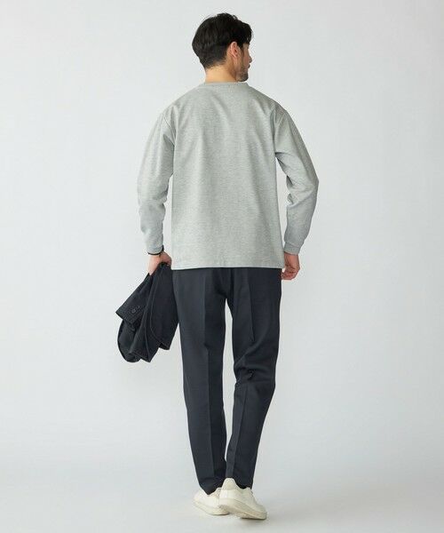 SHIPS / シップス Tシャツ | 【WEB限定】SHIPS:〈抗菌防臭〉ワンポイントロゴ ハイゲージバーズアイ ダブルフェイス 長袖Tシャツ | 詳細8