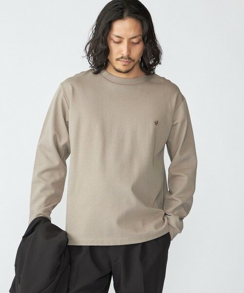 SHIPS / シップス Tシャツ | 【WEB限定】SHIPS:〈抗菌防臭〉ワンポイントロゴ ハイゲージバーズアイ ダブルフェイス 長袖Tシャツ | 詳細23