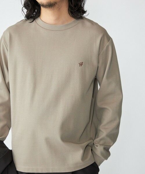 SHIPS / シップス Tシャツ | 【WEB限定】SHIPS:〈抗菌防臭〉ワンポイントロゴ ハイゲージバーズアイ ダブルフェイス 長袖Tシャツ | 詳細24