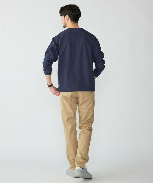 SHIPS / シップス Tシャツ | 【WEB限定】SHIPS:〈抗菌防臭〉ワンポイントロゴ ハイゲージバーズアイ ダブルフェイス 長袖Tシャツ | 詳細30