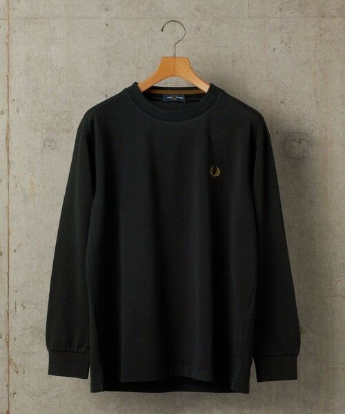 SHIPS / シップス Tシャツ | <新色予約中!>【SHIPS別注】FRED PERRY: ピケ ロングスリーブ T シャツ(ダークグレー)