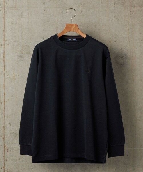 SHIPS / シップス Tシャツ | <新色予約中!>【SHIPS別注】FRED PERRY: ピケ ロングスリーブ T シャツ(ダークブルー)