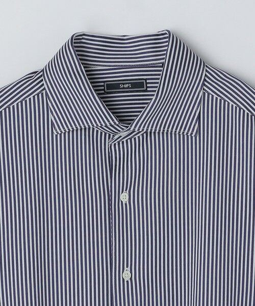 SHIPS / シップス Tシャツ | SHIPS: ジャージー ロンドンストライプ ワンピースカラー シャツ | 詳細15