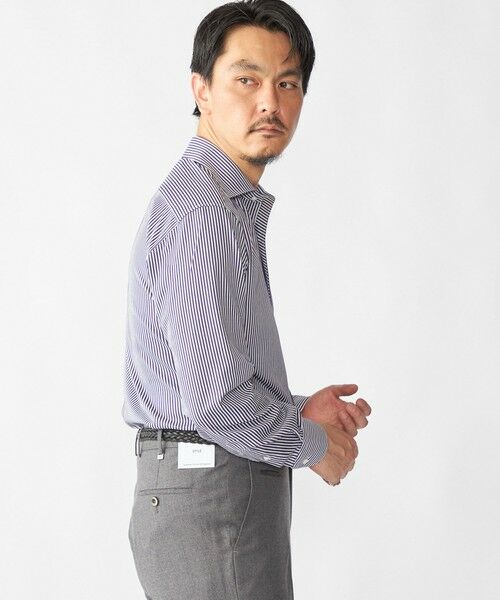 SHIPS / シップス Tシャツ | SHIPS: ジャージー ロンドンストライプ ワンピースカラー シャツ | 詳細9