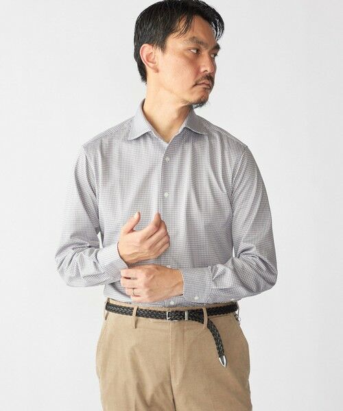 SHIPS / シップス Tシャツ | SHIPS: ジャージー ギンガムチェック ワンピースカラー シャツ | 詳細1