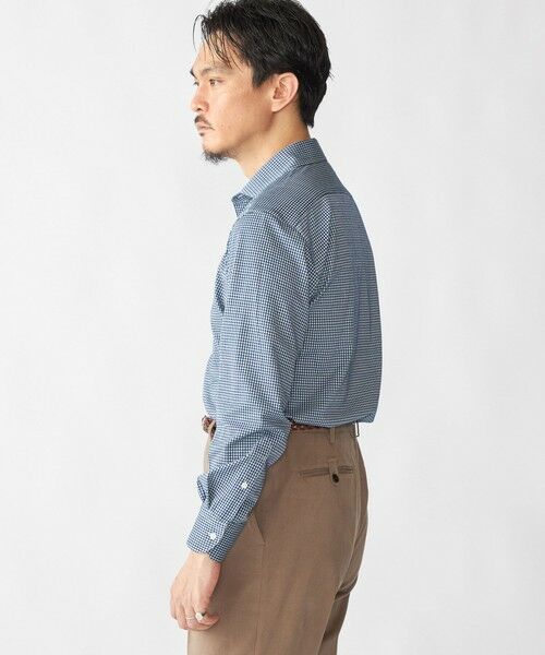 SHIPS / シップス Tシャツ | SHIPS: ジャージー ギンガムチェック ワンピースカラー シャツ | 詳細7