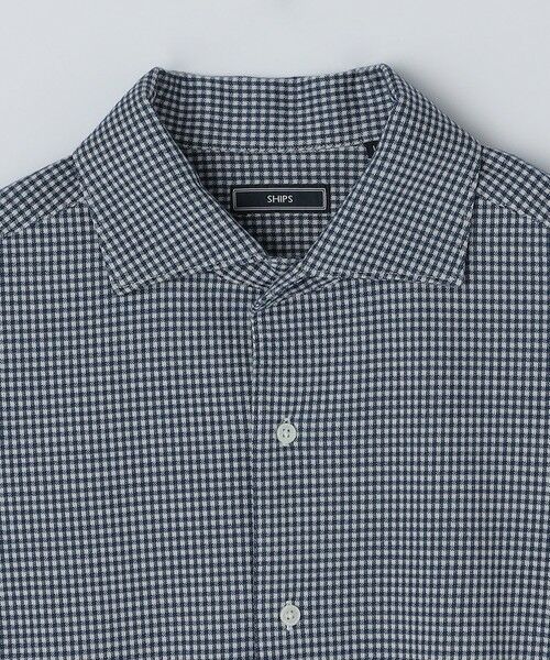 SHIPS / シップス Tシャツ | SHIPS: ジャージー ギンガムチェック ワンピースカラー シャツ | 詳細15