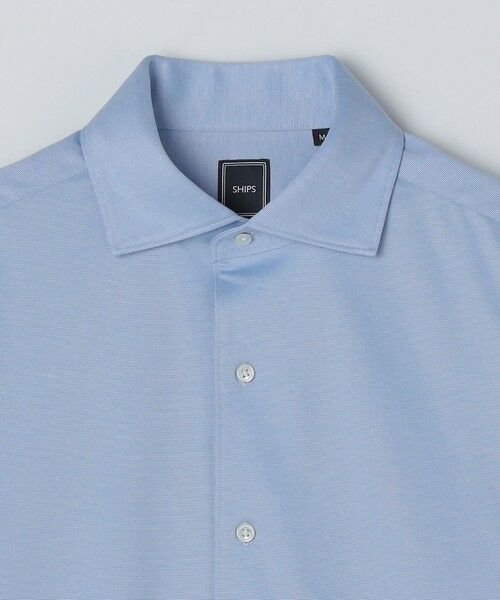 SHIPS / シップス Tシャツ | SHIPS: ジャージー サックス ソリッド ワンピースカラー シャツ | 詳細12