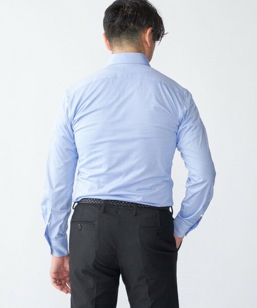 SHIPS / シップス Tシャツ | SHIPS: ジャージー サックス ソリッド ワンピースカラー シャツ | 詳細2