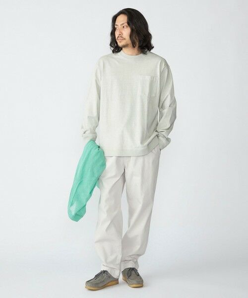 SHIPS / シップス Tシャツ | SHIPS: ピグメント スウェット ロングスリーブ Tシャツ | 詳細1