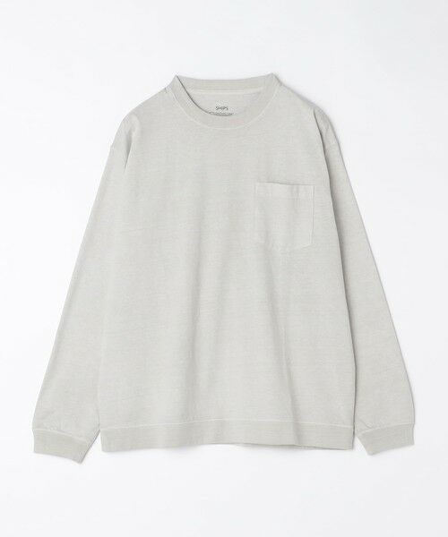 SHIPS / シップス Tシャツ | SHIPS: ピグメント スウェット ロングスリーブ Tシャツ | 詳細3
