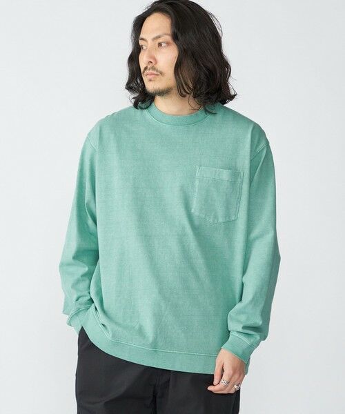 SHIPS / シップス Tシャツ | SHIPS: ピグメント スウェット ロングスリーブ Tシャツ | 詳細6
