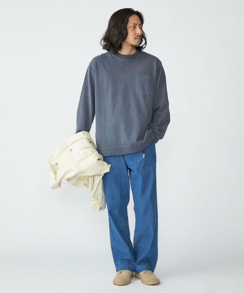 SHIPS / シップス Tシャツ | SHIPS: ピグメント スウェット ロングスリーブ Tシャツ | 詳細13