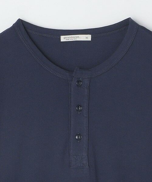 SHIPS / シップス Tシャツ | GROWN&SEWN: HENLEY LONG SLEEVE TEE | 詳細4