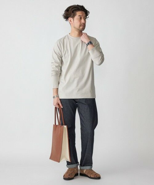 SHIPS / シップス Tシャツ | SHIPS: 抗菌・防臭 NANO-FINE(R) ハイゲージ クルーネック Tシャツ (ロンT) | 詳細12