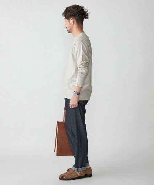 SHIPS / シップス Tシャツ | SHIPS: 抗菌・防臭 NANO-FINE(R) ハイゲージ クルーネック Tシャツ (ロンT) | 詳細13