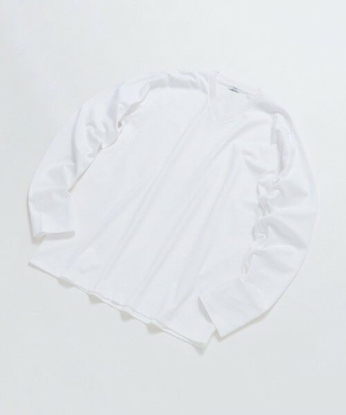 SHIPS / シップス Tシャツ | SHIPS: 抗菌・防臭 NANO-FINE(R) ハイゲージ Vネック Tシャツ (ロンT) | 詳細2