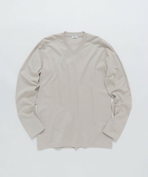 SHIPS / シップス Tシャツ | SHIPS: 抗菌・防臭 NANO-FINE(R) ハイゲージ Vネック Tシャツ (ロンT) | 詳細17
