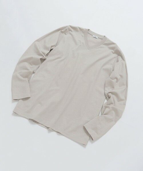 SHIPS / シップス Tシャツ | SHIPS: 抗菌・防臭 NANO-FINE(R) ハイゲージ Vネック Tシャツ (ロンT) | 詳細18