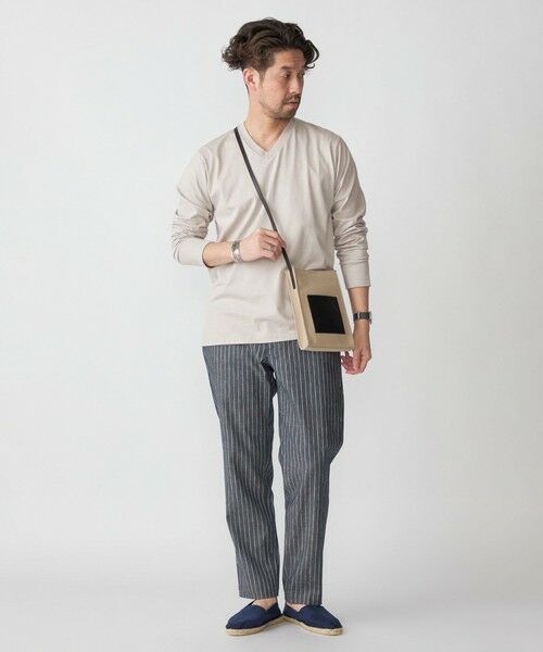 SHIPS / シップス Tシャツ | SHIPS: 抗菌・防臭 NANO-FINE(R) ハイゲージ Vネック Tシャツ (ロンT) | 詳細13