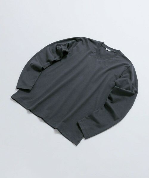 SHIPS / シップス Tシャツ | SHIPS: 抗菌・防臭 NANO-FINE(R) ハイゲージ Vネック Tシャツ (ロンT) | 詳細20