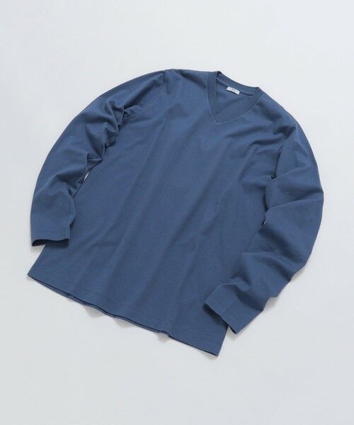 SHIPS / シップス Tシャツ | SHIPS: 抗菌・防臭 NANO-FINE(R) ハイゲージ Vネック Tシャツ (ロンT) | 詳細27