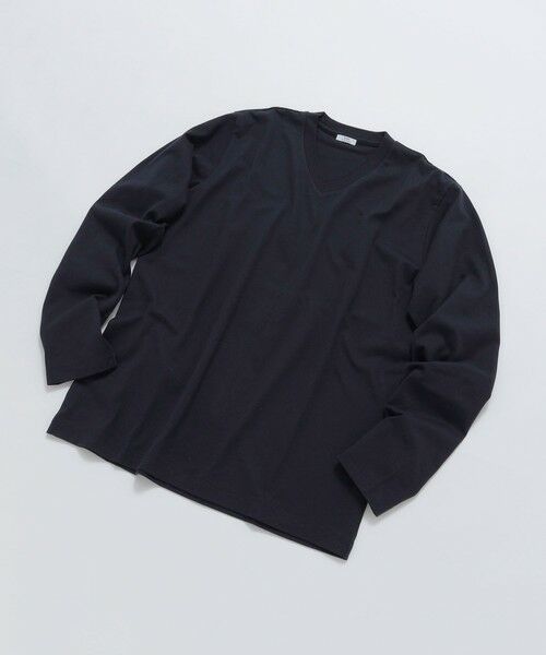 SHIPS / シップス Tシャツ | SHIPS: 抗菌・防臭 NANO-FINE(R) ハイゲージ Vネック Tシャツ (ロンT) | 詳細29