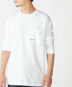 SHIPS / シップス Tシャツ | 【WEB限定】SHIPS: マイクロ SHIPSロゴ ポケット ロングスリーブ Tシャツ (ロンT)
