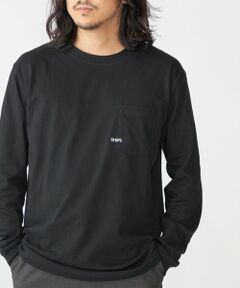 SHIPS / シップス Tシャツ | 【WEB限定】SHIPS: マイクロ SHIPSロゴ ポケット ロングスリーブ Tシャツ (ロンT)